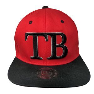 MG Fashions Men's Snapback Hat Red Black Embroidered Tampa Bay Logo
